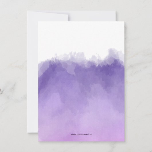 Paarse Groene Cactus Succulent Couple's Shower Kaart (Achterkant)