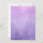 Paarse Groene Cactus Succulent Vrijgezellenfeest Kaart (Achterkant)