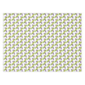 Paarse Groene Crayon Art Supplies Teacher Artist Tafelkleed (Voorkant (Horizontaal))