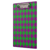 Paarse & Groene Diamant Glitter Klembord (Links)