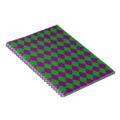Paarse & Groene Diamant Glitter Notitieboek (Rechterzijde)