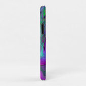 Paarse, groene en blauw-vochtige kunst Case-Mate iPhone case (Achterkant/rechts)