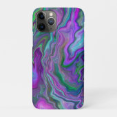 Paarse, groene en blauw-vochtige kunst Case-Mate iPhone case (Achterkant)