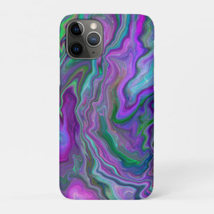 Paarse, groene en blauw-vochtige kunst Case-Mate iPhone case