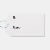 Paarse, groene en blauwe kunstmarmer cadeaulabel (Achterkant Horizontaal)