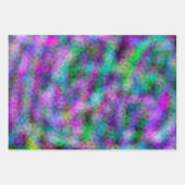 Paarse, groene en blauwe vlecht Abstracte feestdag Inpakpapier Vel (Voorkant 3)