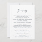 Paarse groene eucalyptus Welkomstbrief & reisroute (Achterkant)