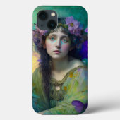 Paarse Groene Fairy Fantasy Art Case-Mate iPhone Case (Achterkant)