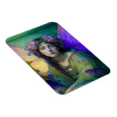 Paarse Groene Fairy Fantasy Art Magneet (Rechterzijde)