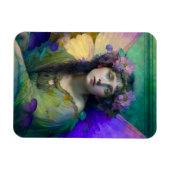 Paarse Groene Fairy Fantasy Art Magneet (Horizontaal)