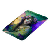Paarse Groene Fairy Fantasy Art Magneet (Linkerzijde)