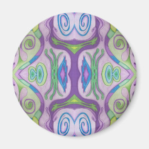 Paarse groene fantasiemagneet magneet