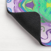 Paarse Groene Fantasy Mousepad Muismat (Hoek)