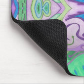 Paarse Groene Fantasy Mousepad Muismat (Hoek)
