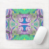 Paarse Groene Fantasy Mousepad Muismat (Met muis)