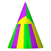 Paarse Groene Geel Nieuw Orleans Mardi Gras Feesthoedjes (Achterkant)