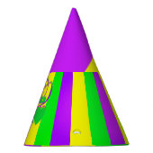 Paarse Groene Geel Nieuw Orleans Mardi Gras Feesthoedjes (Rechts)