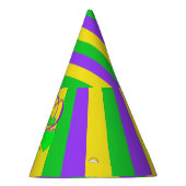 Paarse Groene Geel Nieuw Orleans Mardi Gras Feesthoedjes (Rechts)
