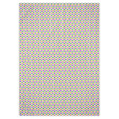 Paarse Groene Gele Stippen Witte Mardi Gras Tafelkleed (Voorkant)