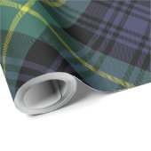 Paarse groene geruite elegante tartan cadeaupapier (Rol Hoek)
