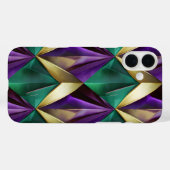 PAARSE GROENE GOUDEN MARDI GRAS KLEUREN Case-Mate iPhone CASE (Achterkant (horizontaal))