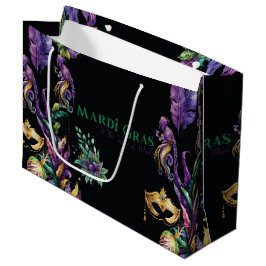 PAARSE GROENE GOUDEN MARDI GRAS MASKERS VEDEREN GROOT CADEAUZAKJE