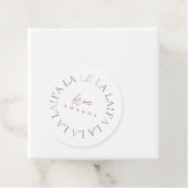 Paarse Groene Kerstmis Fa La ID1009 Bedankjes Labels (In situ)