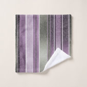 Paarse Groene Kerstmis Fa La Pattern#27 ID1009 Bad Handdoek (Wasdoekje)