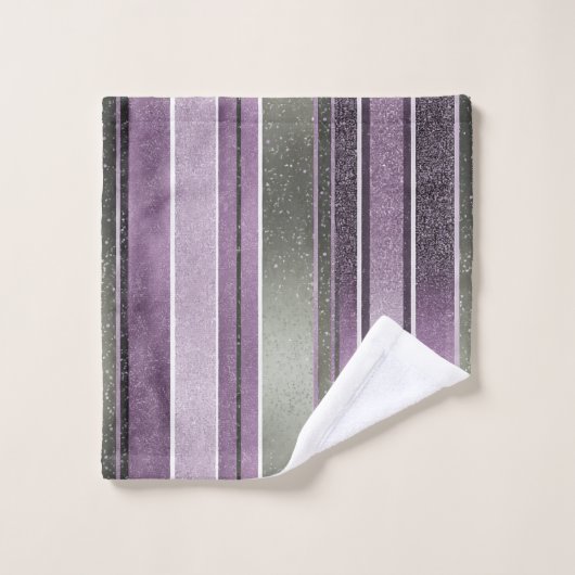 Paarse Groene Kerstmis Fa La Pattern#27 ID1009 Bad Handdoek (Wasdoekje)