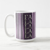 Paarse Groene Kerstmis Fa La Pattern#27 ID1009 Koffiemok (Links)