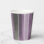 Paarse Groene Kerstmis Fa La Pattern#27 ID1009 Papieren Bekers (Rechts)