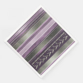 Paarse Groene Kerstmis Fa La Pattern#27 ID1009 Servet (Hoek)