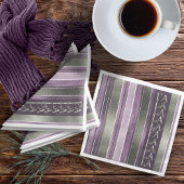 Paarse Groene Kerstmis Fa La Pattern#27 ID1009 Servet