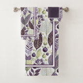 Paarse Groene Kerstmis Merry Pattern#21 ID1009 Bad Handdoek (Insitu)