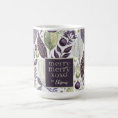 Paarse Groene Kerstmis Merry Pattern#21 ID1009 Koffiemok (Center)