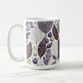 Paarse Groene Kerstmis Merry Pattern#21 ID1009 Koffiemok (Links)