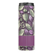 Paarse Groene Kerstmis Merry Pattern#22 ID1009 Thermosbeker (Achterkant)