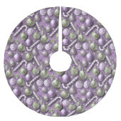 Paarse Groene Kerstmispatroon#12 ID1009 Kerstboom Rok (Voorkant)