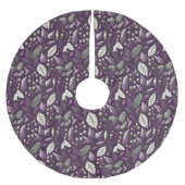 Paarse Groene Kerstmispatroon#18 ID1009 Kerstboom Rok (Voorkant)