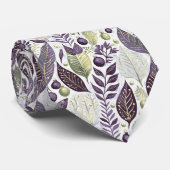 Paarse Groene Kerstmispatroon#21 ID1009 Stropdas (Opgerold)