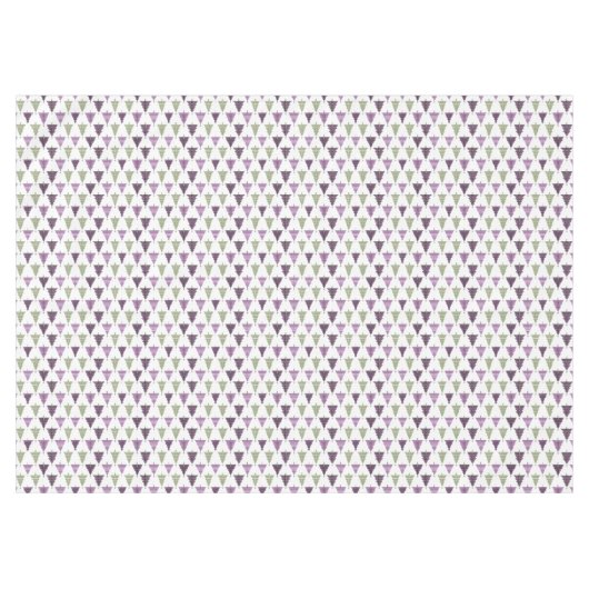 Paarse Groene Kerstmispatroon#25 ID1009 Tafelkleed (Voorkant (Horizontaal))