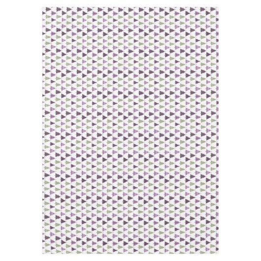 Paarse Groene Kerstmispatroon#25 ID1009 Tafelkleed (Voorkant)