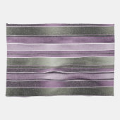 Paarse Groene Kerstmispatroon#27 ID1009 Theedoek (Horizontaal)