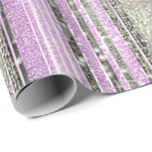 Paarse Groene Kerstmispatroon#28 ID1009 Cadeaupapier (Rol Hoek)