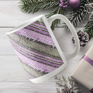 Paarse Groene Kerstmispatroon#28 ID1009 Koffiemok