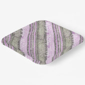 Paarse Groene Kerstmispatroon#28 ID1009 Papieren Bordje (Gebogen)