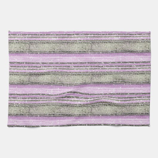 Paarse Groene Kerstmispatroon#28 ID1009 Theedoek (Horizontaal)