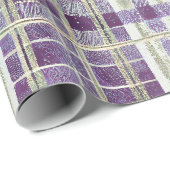 Paarse Groene Kerstmispatroon#2 ID1009 Cadeaupapier (Rol Hoek)