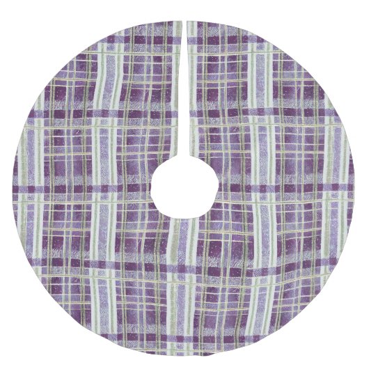 Paarse Groene Kerstmispatroon#2 ID1009 Kerstboom Rok (Voorkant)