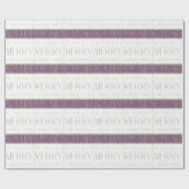 Paarse Groene Kerstmispatroon#35 ID1009 Cadeaupapier (Vlak)